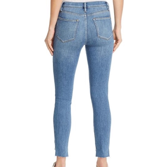 FRAME Le High Skinny Raw-Edge Stagger In Westways - Picture 3 of 8